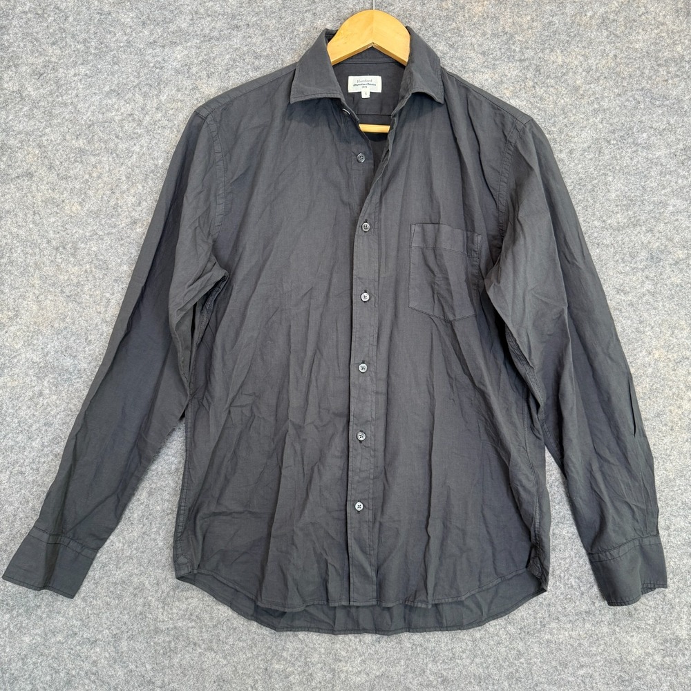 Hartford Alternative Classics Paul Button Shirt Mens Small Lightweight‎ Gray